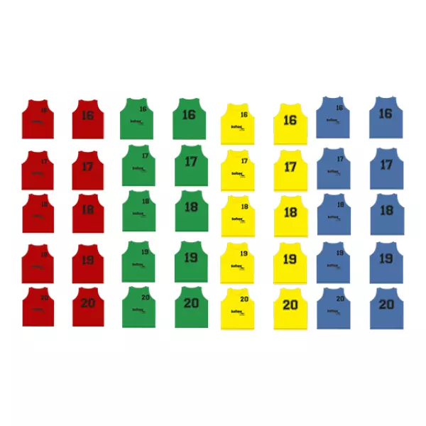 SET 5 PETOS SOFTEE NUMERADOS del 16 al 20 - VERDE, JUNIOR