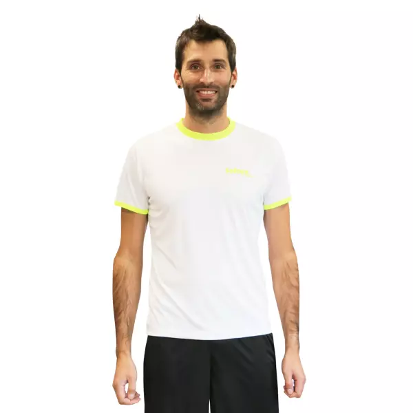 CAMISETA SOFTEE GALAXY NIÑO - BLANCO/VERDE FLUOR, 8 AÑOS
