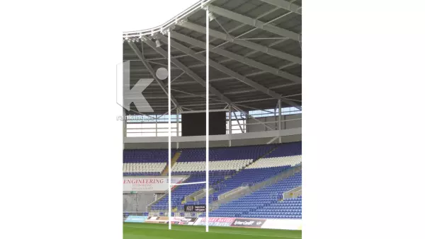 PORTERIA RUGBY HARROD MILENIUM 13,50 M. ANCLAJE BISAGRAS. JUEGO