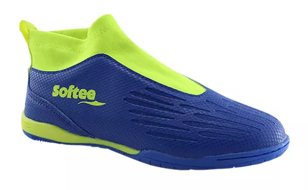 ZAPATILLA SOFTEE FUTBOL SALA GLOVE - ROYAL/AMARILLO FLUOR, 33#