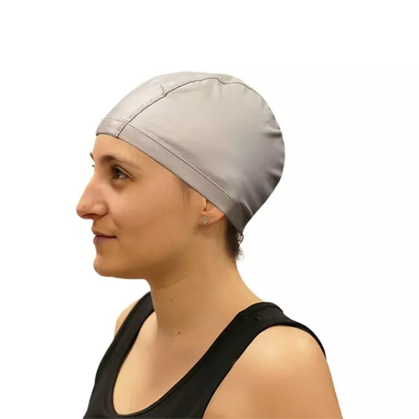 GORRO NATACION POLIURETANO SOFTEE - PLATA, SENIOR
