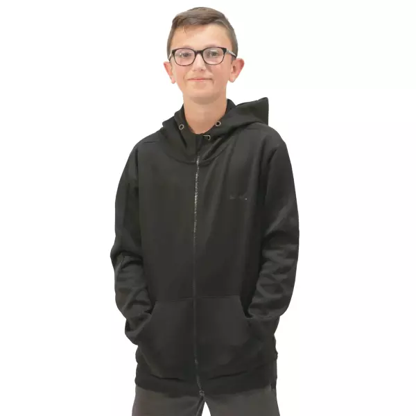 CHAQUETA CREMALLERA SOFTEE ELEGANT INFANTIL - 14 AÑOS, NEGRO