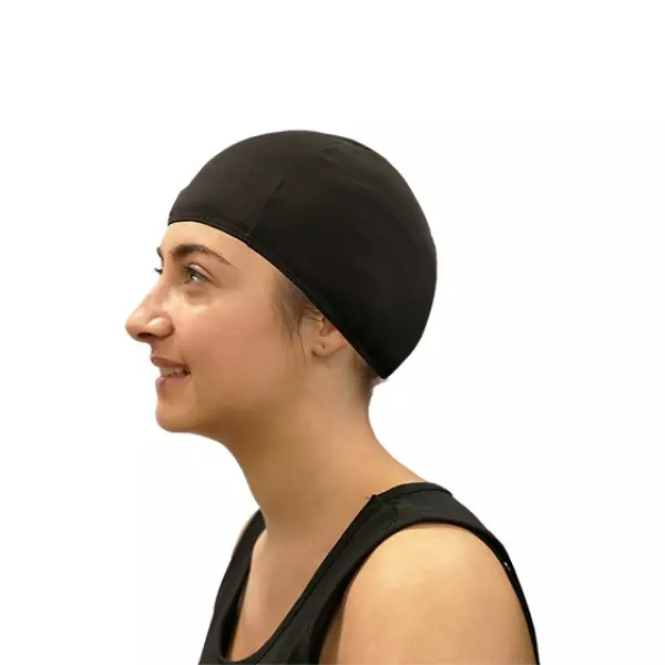 GORRO NATACION POLIESTER SOFTEE SENIOR - NEGRO, SENIOR