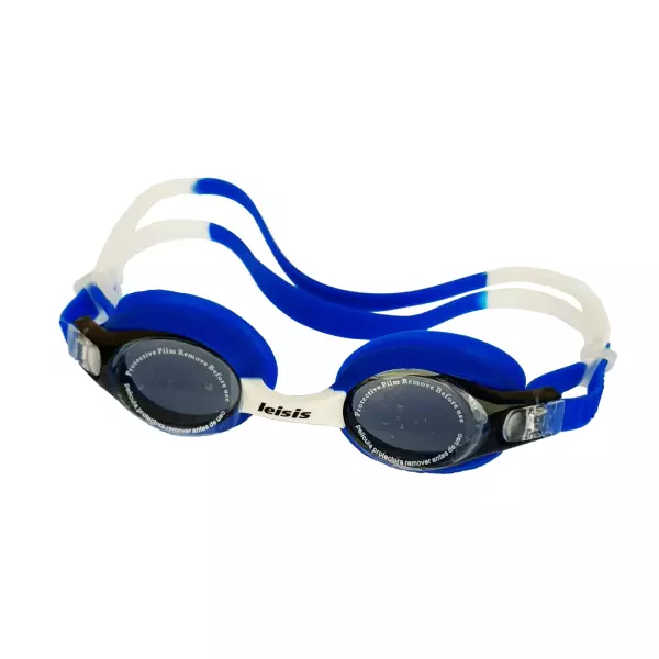 "Gafa Nessy Pro Monobloc infantil.   Color: Smoke(lentes)-Azul-blanco."