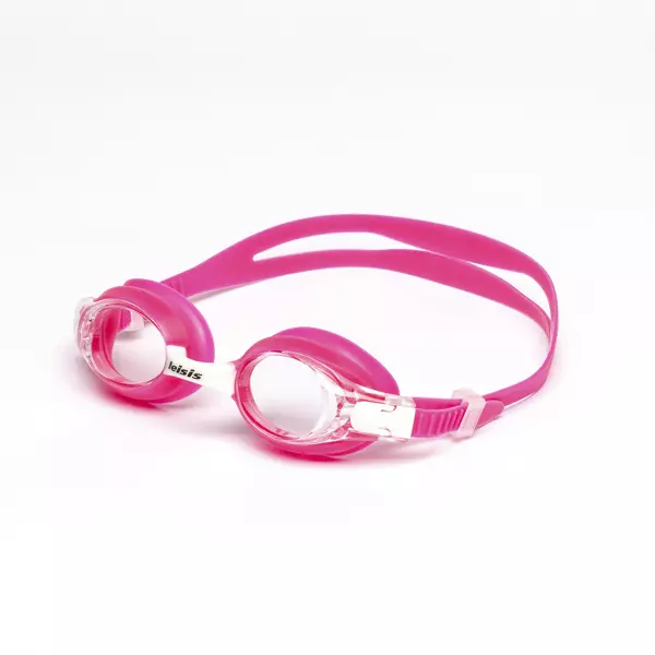 "Gafa Nessy Pro Monobloc infantil.   Color: Transparente(lentes)-Rosa-Blanco"