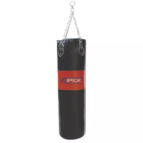 Saco boxeo PVC con cadena. vacío. 100x30 cm