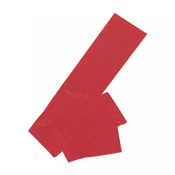 Banda de látex para ejercicios. 150x15 cm. grosor 0.35 mm. rojo