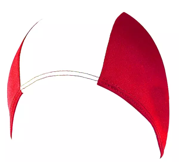 Gorro natacion poliester en bolsa. rojo