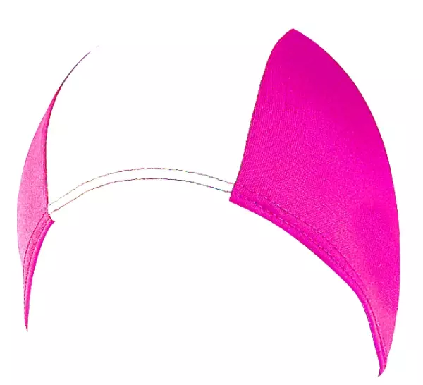 Gorro natacion poliester en bolsa. rosa