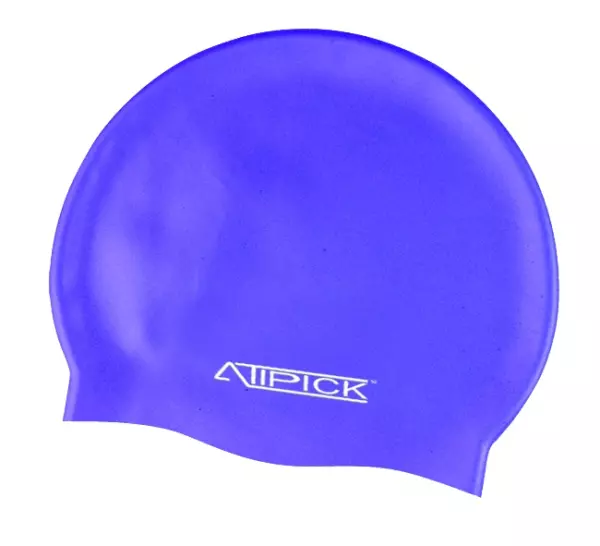Gorro natacion silicona en bolsa. azul marino