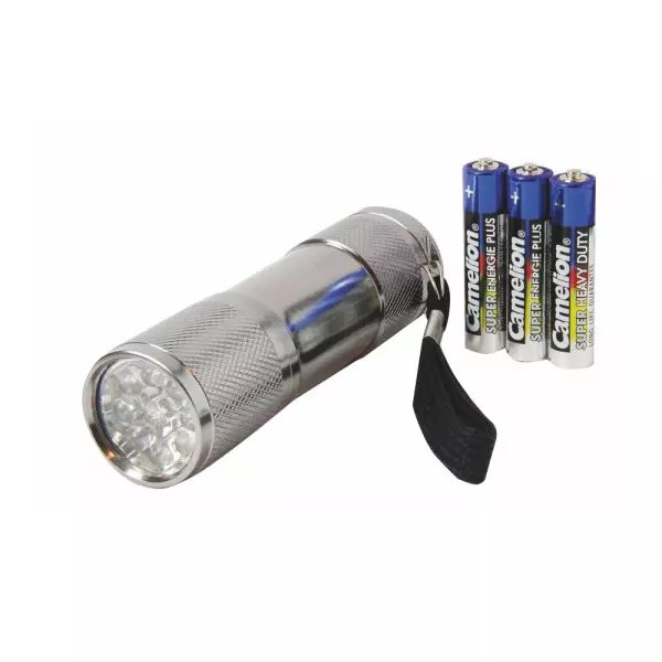 Linterna alum. 9 led+ 3 AAA IMPERMEABLE