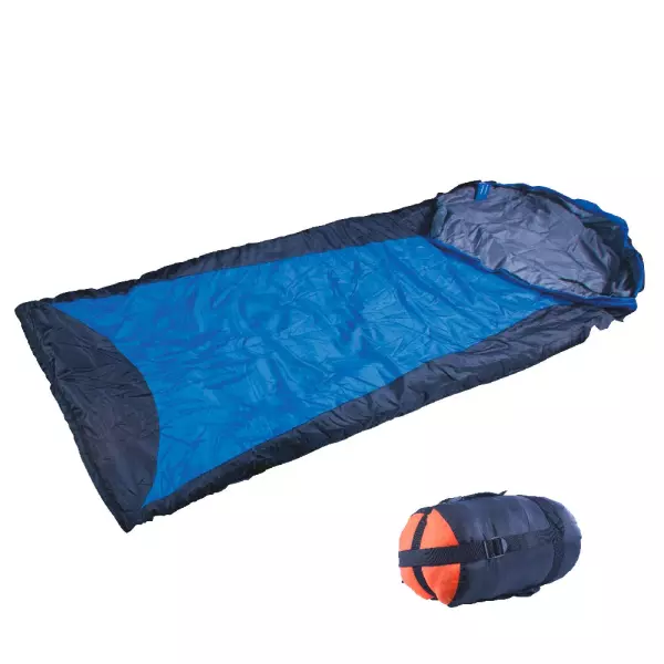Saco Ultralight (190+30)x75CM.Negro/azul