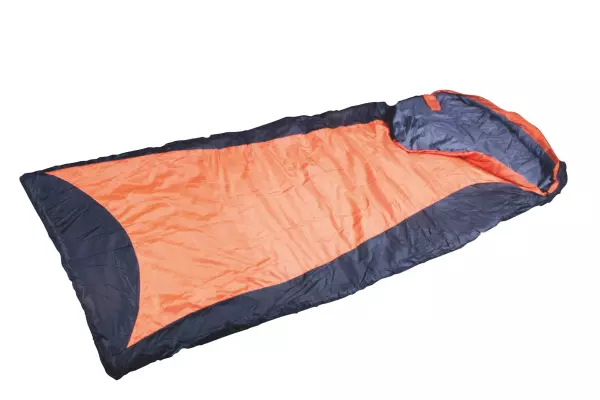 Saco Ultralight (190+30)x75CM.Negro/naranja