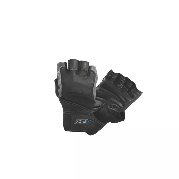 Guantes halterofilia mod. AT-ROBOT. refuerzo de GEL. con soporte muñeca. TALLA S