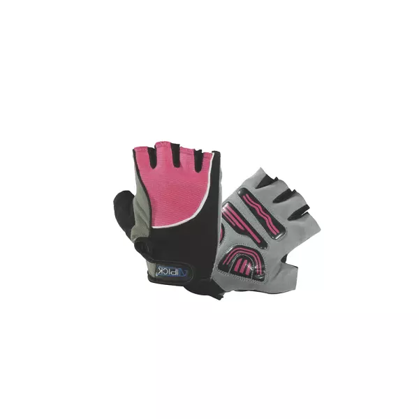 Guantes halterofilia ROSA mod. TONO. spandex con palma GEL. Talla XS