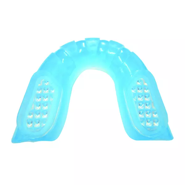 Protector bucal simple AZUL con GEL y almohadilla