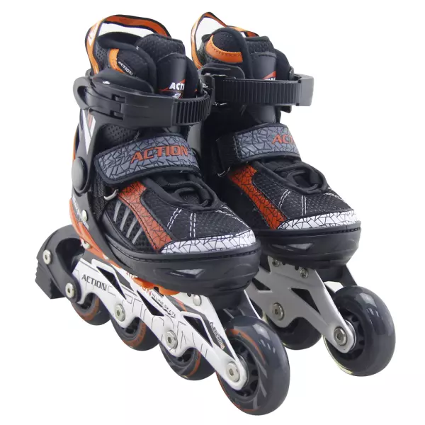 Patines en línea ajustables GE-MAX . chasis aluminio. ruedas PU. ABEC 5 M (35-38)