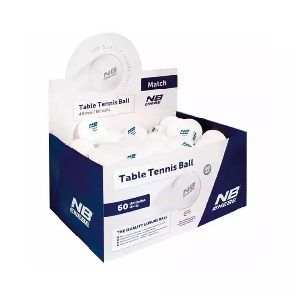 Caja 60 pelotas NB MATCH BLANCO
