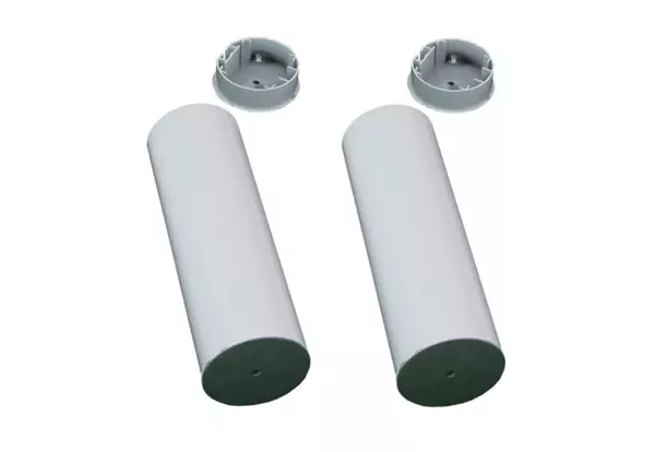 Anclajes para postes aluminio Ø90mm. Tenis, Voleibol, Padel, Multideporte. Jgo.