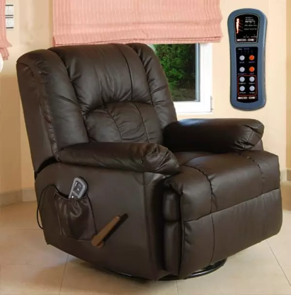 SILLON de masaje  MARRON/NEGRO PREMIUM