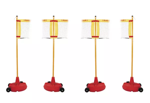 SET RED LIGERA 3 CAMPOS badminton,VOLEY
