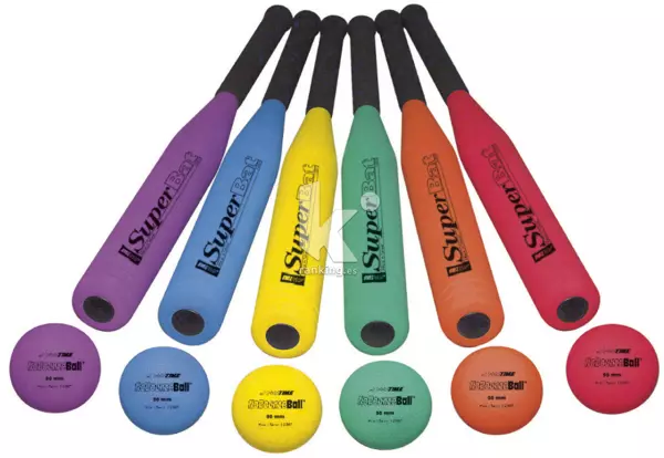 SUPER BATE CON PELOTA 75 CM. UNIDAD.