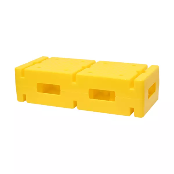 LADRILLO CON SOPORTE PARA PICA Y ARO - AMARILLO