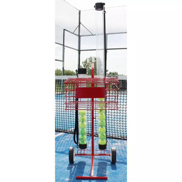 CARRO PORTAPELOTAS TENIS / PADEL 80 PELOTAS   - ROJO, 80PLTS