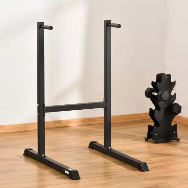 Estación Dip de Musculación tipo Barras Soporte para Entrenar Pecho Abdominales y Espalda con Peso Máximo de 120kg PREGUNTAR STOCK