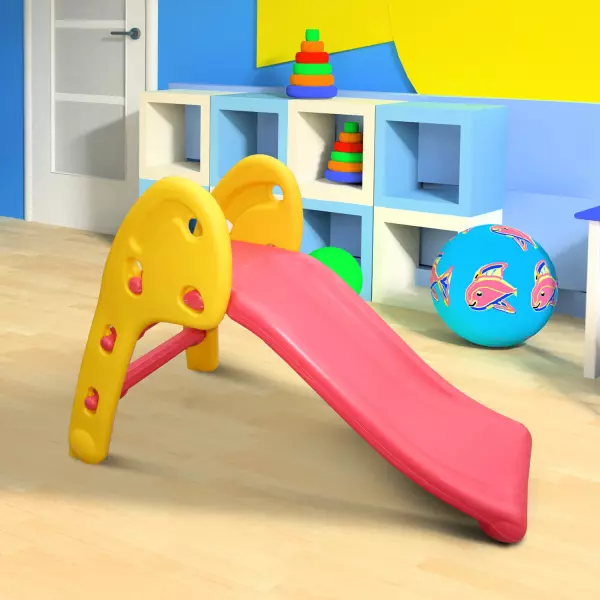 Tobogán para Niños de 18 meses para Casa o Jardín - Multicolor - Plástico - Máximo 60kg - 110x54x70 cm