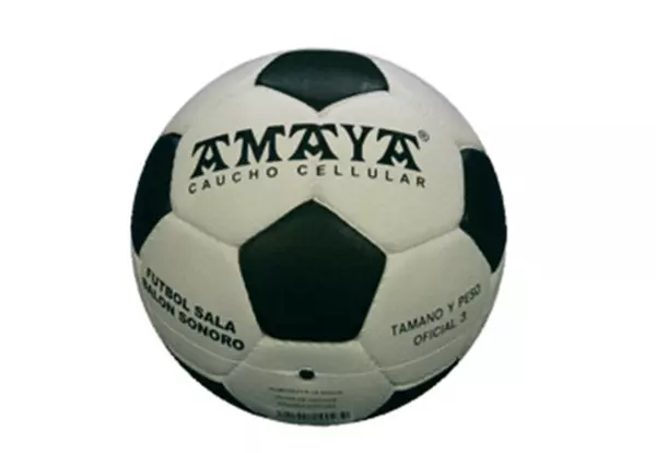 BALÓN FÚTBOL SALA SONORO. CAUCHO Ø182MM.