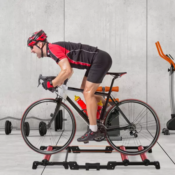 Rodillos Ciclismo Entrenamiento en Interiores Rodillo Ciclismo Plegable Ajustable con Pedal Cinta Transportadora 146x55x10,5cm PREGUNTAR STOCK