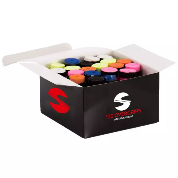CAJA OVERGRIPS SOFTEE MULTICOLOR (100 UDS) PADEL