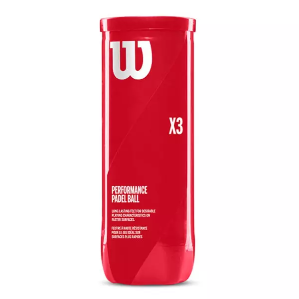 BOTE 3 PELOTAS PADEL WILSON "X3 BALL CAN"