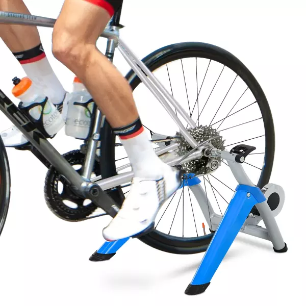 Rodillo para Bicicleta con Resistencia Ajustable de 8 Niveles 77x56x47,5 cm Azul