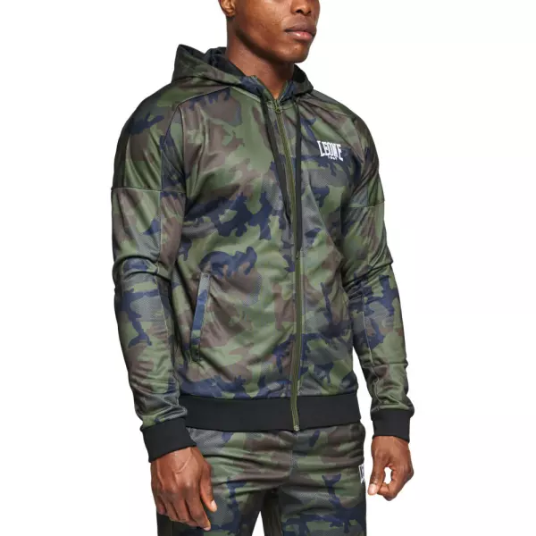 AB302 Sudadera con capucha Leone “Camouflage” verde BOXEO