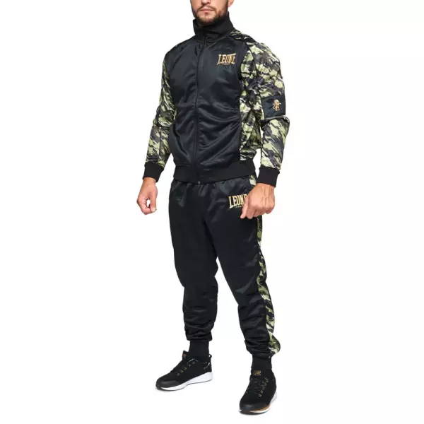 AB796C Chándal Leone 1947 Color CamuflaJe Negro BOXEO