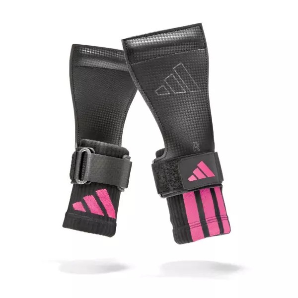 ADIDAS GRIPS LEVANTAMIENTO PESO NEGRO/ROSA (Par)