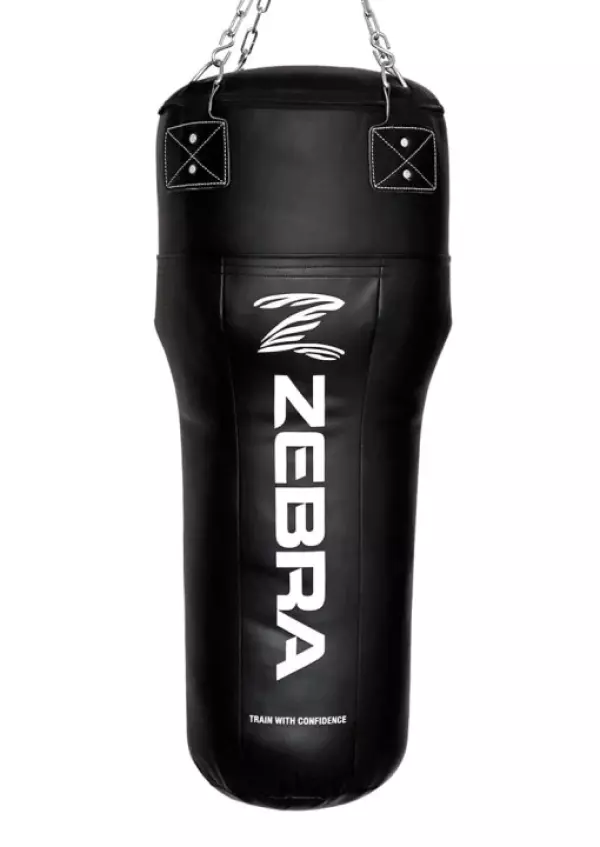 SACO ANGLE BAG ZEBRA PRO, PU NEGRO BOXEO 100X35X30CM 30 KG UPPERCUT