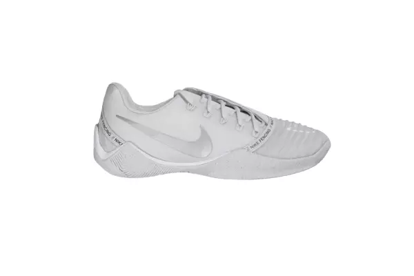 Fencing Shoes Nike Ballestra 2 WHITE-SILVER ESGRIMA CALZADO