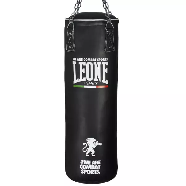 AT840 Saco de Boxeo Leone 1947 Color Negro 50 kg.ALTURA 120/130 ANCHURA 35CM