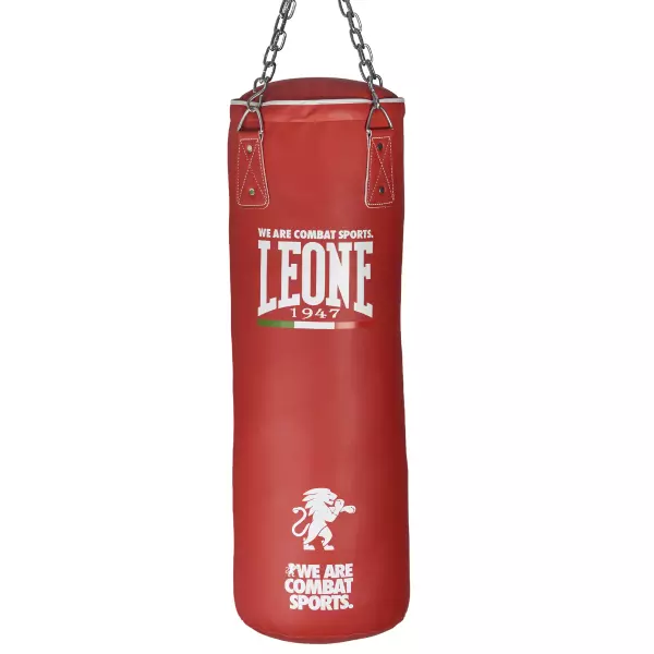 AT840 Saco de boxeo Leone 1947 Color Rojo de 20 kg 87X30