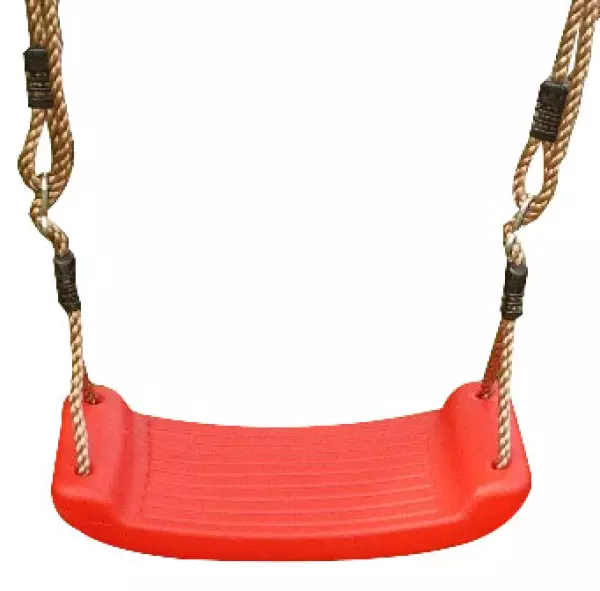 Silla asiento columpios infantiles, SILLA DE PLASTICO CON CUERDA