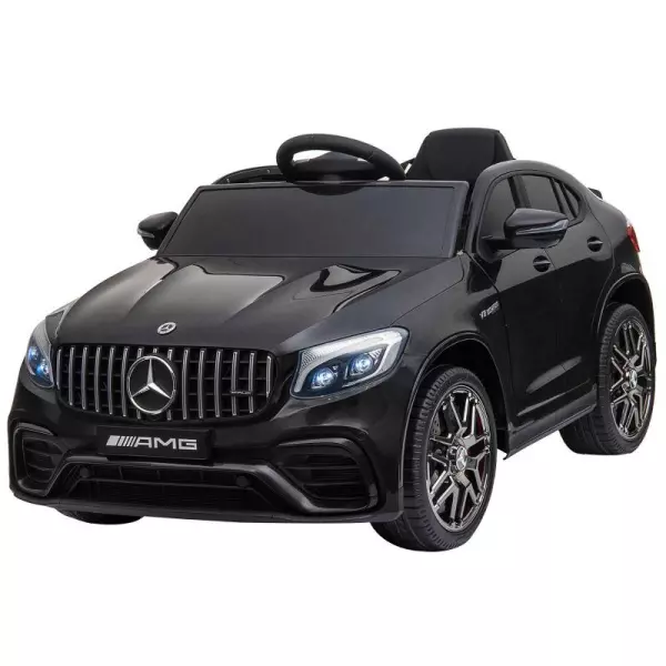 Coche Eléctrico para Niño +3 Años con Mando a Distancia Con Música y Luces Doble Apertura de Puerta Batería 12V Carga 30kg 115x70x55cm Negro