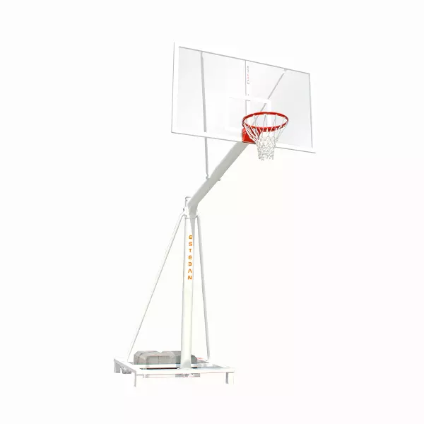 JUEGO CANASTA BALONCESTO POSTES 140 EXTENSION 1,25 TRASLADABLES,METACRILATO