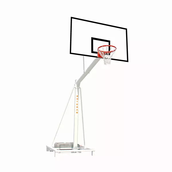 Canasta baloncesto trasladable tablero impermeable extensión