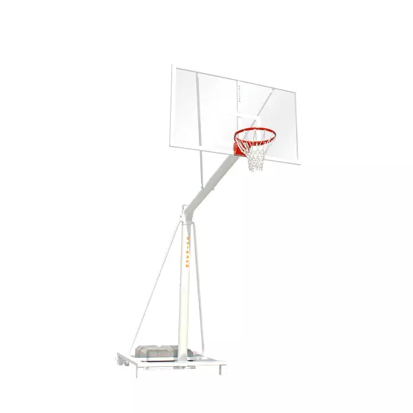 Canasta baloncesto trasladable tablero metacrilato incoloro extensión 165 cm POSTE DE 140MM