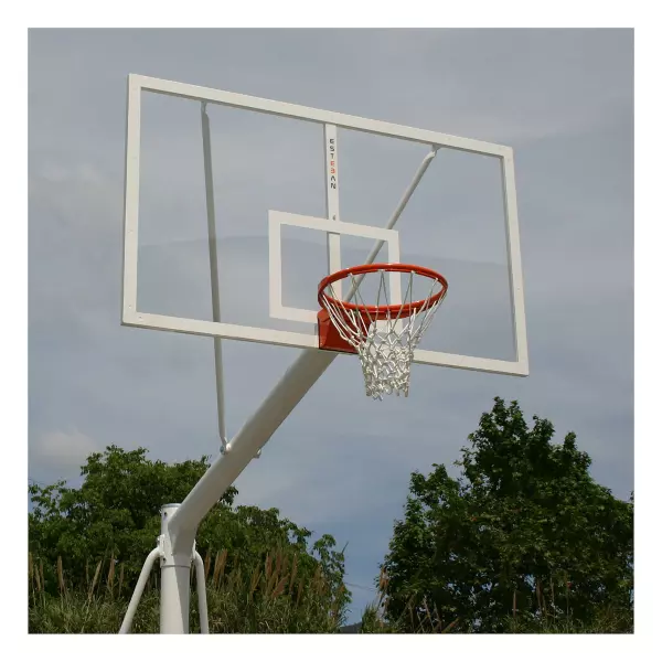 JUEGO CANASTAS BALONCESTO POSTE 140MM EXTENSION 1,65 FIJAS METACRILATO