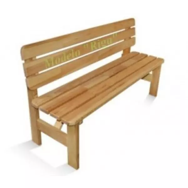 Banco de madera tratada MODELO RIGA