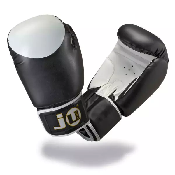 GUANTES JU SPORTS PLUS PU 10 OZ NEGRO / BLANCO BOXEO